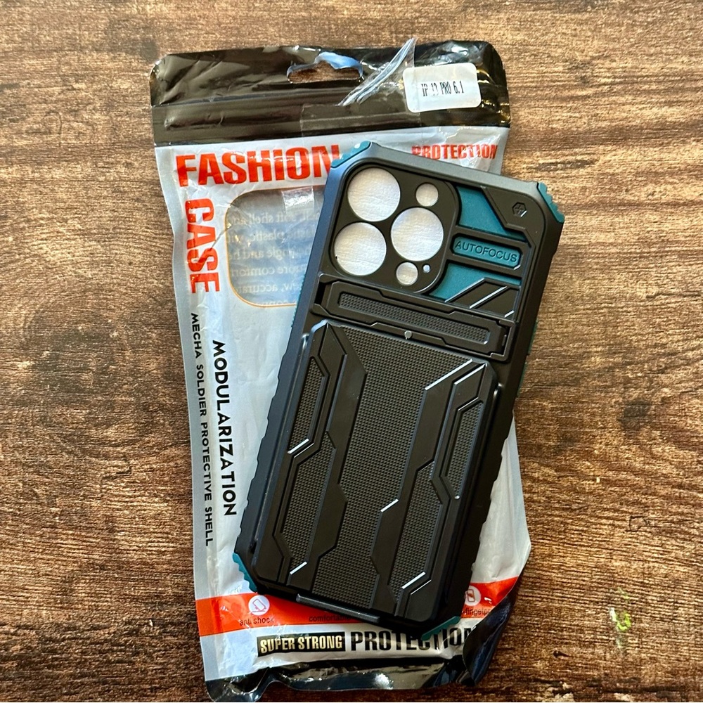 13Pro Shockproof Rugged Wallet Phone Case
